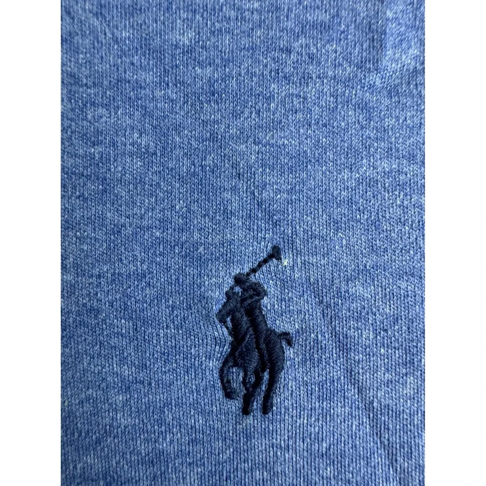 Polo Ralph Lauren Mens XL Blue Heather Cotton Short Sleeve Polo Shirt Pony Logo‎